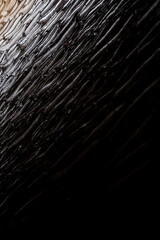 Sacks / bags of white sugar pled up at warehouse. High quality photo