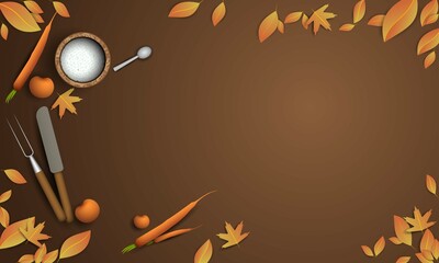 Thanksgiving Day Background Design.