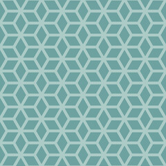 Hexagon art seamless pattern background.