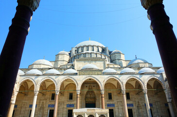 Fototapeta premium Suleymaniye Mosque in Historic Areas of Istanbul