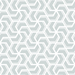 Hexagon art seamless pattern background.