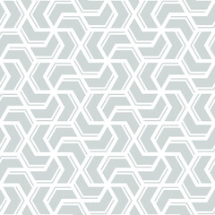 Hexagon art seamless pattern background.