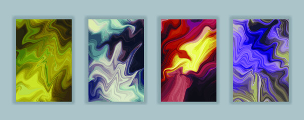 Paint splash. Liquid marbling effect. Color fluid background