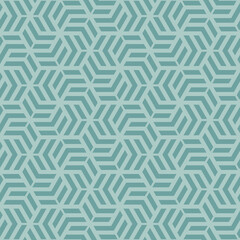 Hexagon art seamless pattern background.