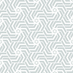 Hexagon art seamless pattern background.