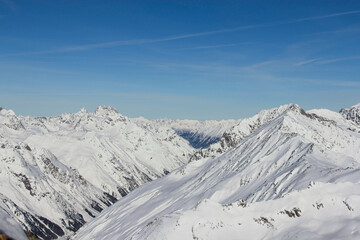 Fototapeta na wymiar Alps in Solden Austria
