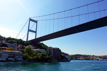 Fatih Sultan Mehmet Bridge in Istanbul, Turkey