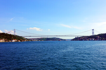 Fatih Sultan Mehmet Bridge in Istanbul, Turkey