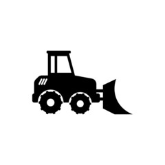 Obraz na płótnie Canvas bulldozer icon design template vector isolated illustration
