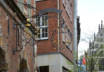 Historisches Bauwerk in der Altstadt von Bremen Deutschland