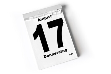 17.  August 2023