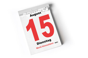 15.  August 2023 Mariä Himmelfahrt