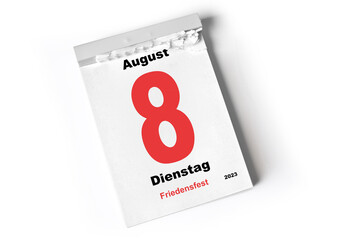 8.  August 2023 Friedensfest