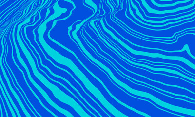 Blue topographic lines. Abstract mountain.