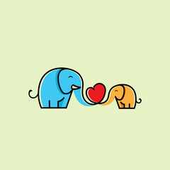 Love Elephant Logo