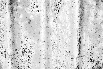 Black and white texture, surface of rusty metal sheet with scratch for design