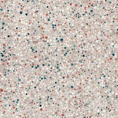 Seamless modern abstract terrazzo pattern swatch. High quality illustration. Random trendy confetti design for textile print or interior design or floor. Colorful micro speckle tile mosaic material.