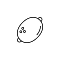 Lemon line icon. High quality black vector illustration.