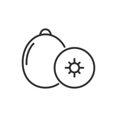 Fototapeta premium Kiwi line icon. High quality black vector illustration.