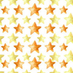 Golden glittering star Background Pattern