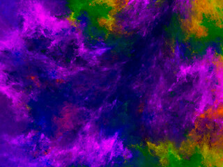 Fototapeta na wymiar blue and purple abstract fractal background 3d rendering illustration