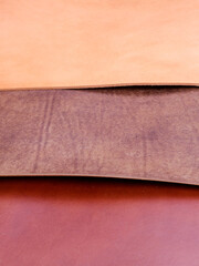 leather three colors and qualities