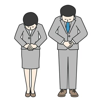 謝罪するビジネスパーソン