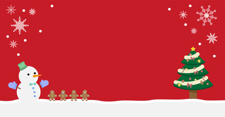 クリスマスの広告バナーデザイン628*1200  ベクター