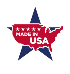 made in america symbol logo label