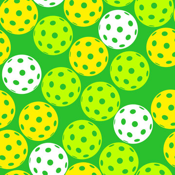 Pickleball Seamless Pattern