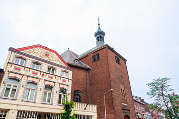 Street view of Buildings around Maastricht, Netherlands.