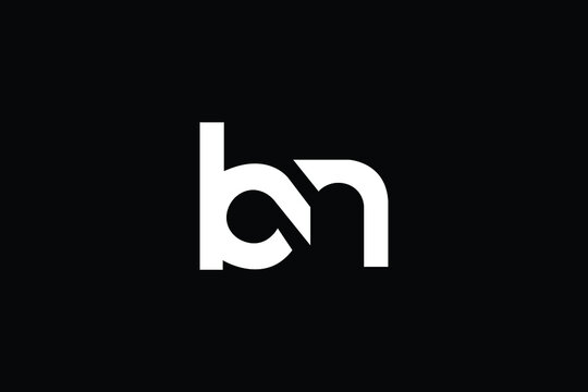 BN Letter Logo Design. Creative Modern B N Letters icon vector Illustration.