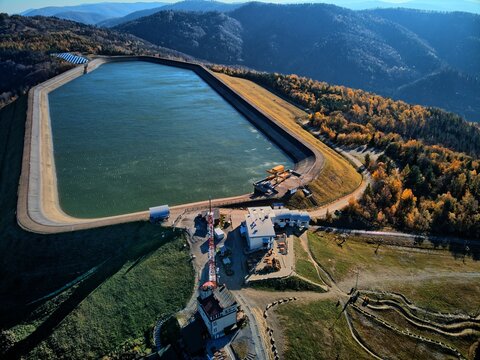 hydroelectric power plant on Mount Żar in Bielsko-Biała	
