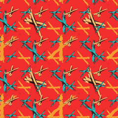 abstract colored background of graffiti beautiful polygons Bright geometric seamless pattern