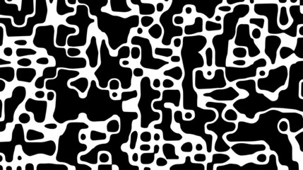 Liquify line monochrome background. White and black wavy stripes.