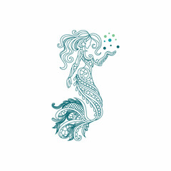 Beautiful Mermaid Logo