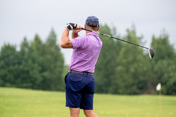 person playing golf