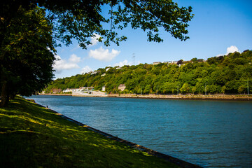 Spring landscape in Cork city in Ireland