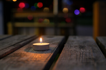 a candle in the dark