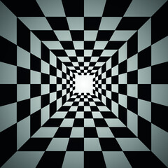 Realistic optical illusion background