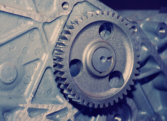  view of gears from  mechanism