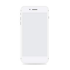 modern white mockup smartphones. Vector EPS.