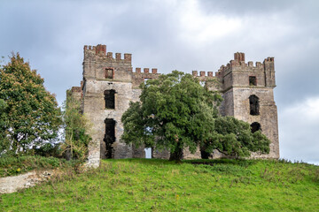 The remains of Raphoe castle in County Donegal - Ireland