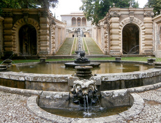 La prima fontana di Villa Farnese a Caprarola