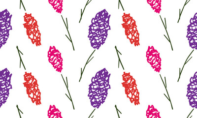 seamless floral pattern. vector illustration