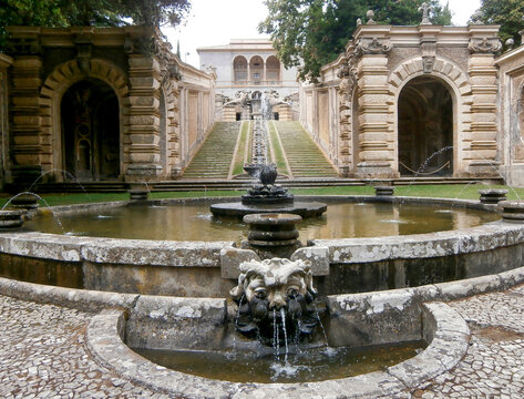 La prima fontana di Villa Farnese a Caprarola