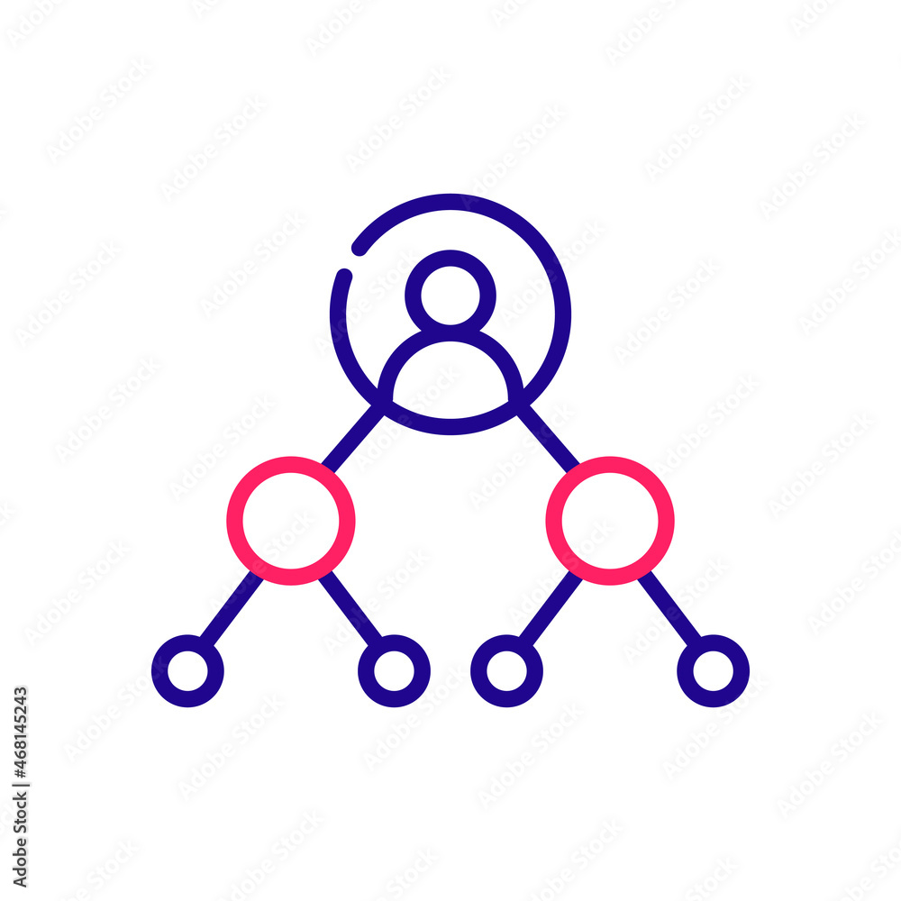 Poster treemap vector 2 colours icon design illustration. web analytics symbol on white background eps 10 f