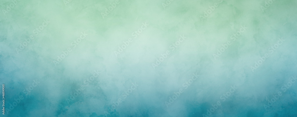 Canvas Prints abstract of blue green turquoise watercolor background soft smooth blank space for text