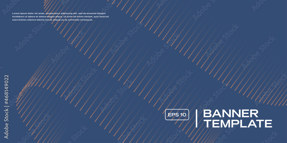 Poster abstract background with wavy linear pattern. vector illustration.