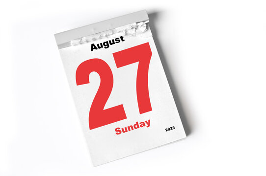 27  August 2023